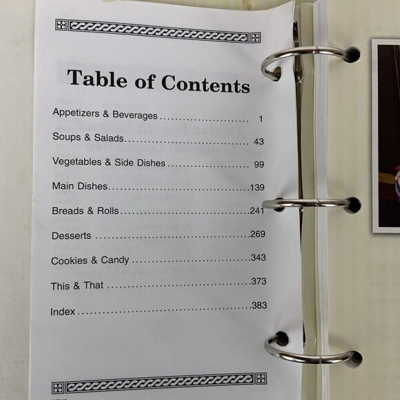 Denton Benefit League Cookbook Deliciously Denton 3 Ring Binder Recipes 2010 - Picture 5 of 15